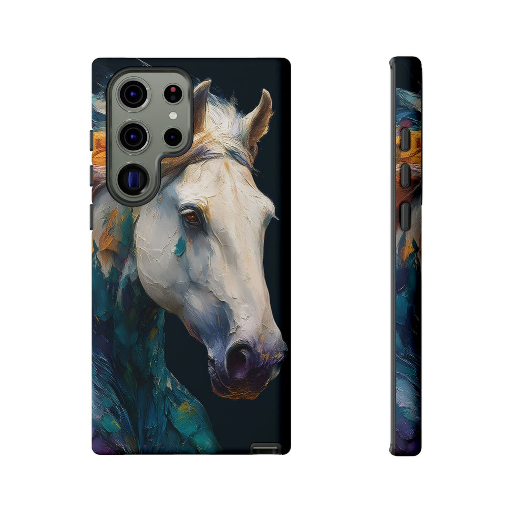 White Horse Art Phone Case