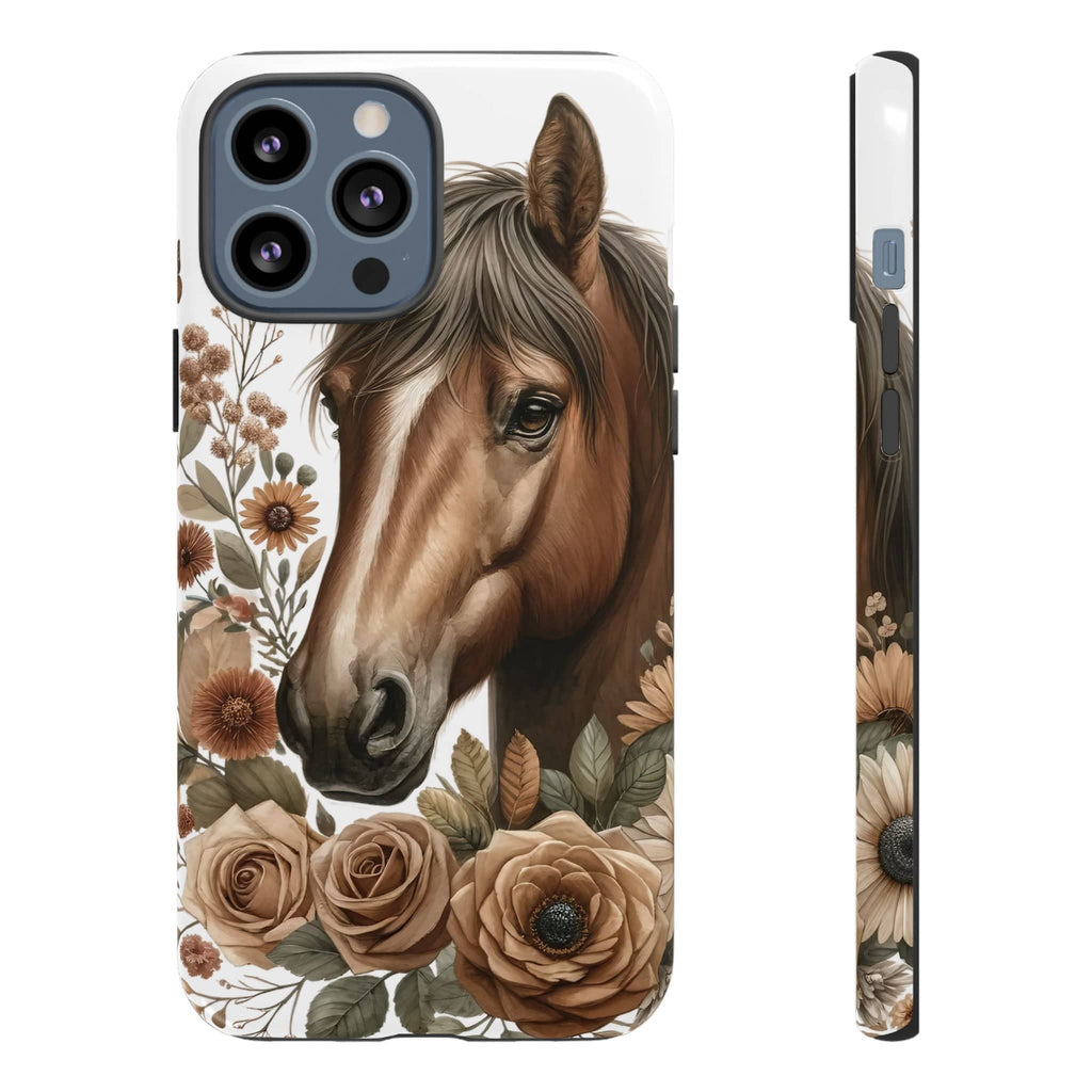 Painted Horse & Roses – Phone Case