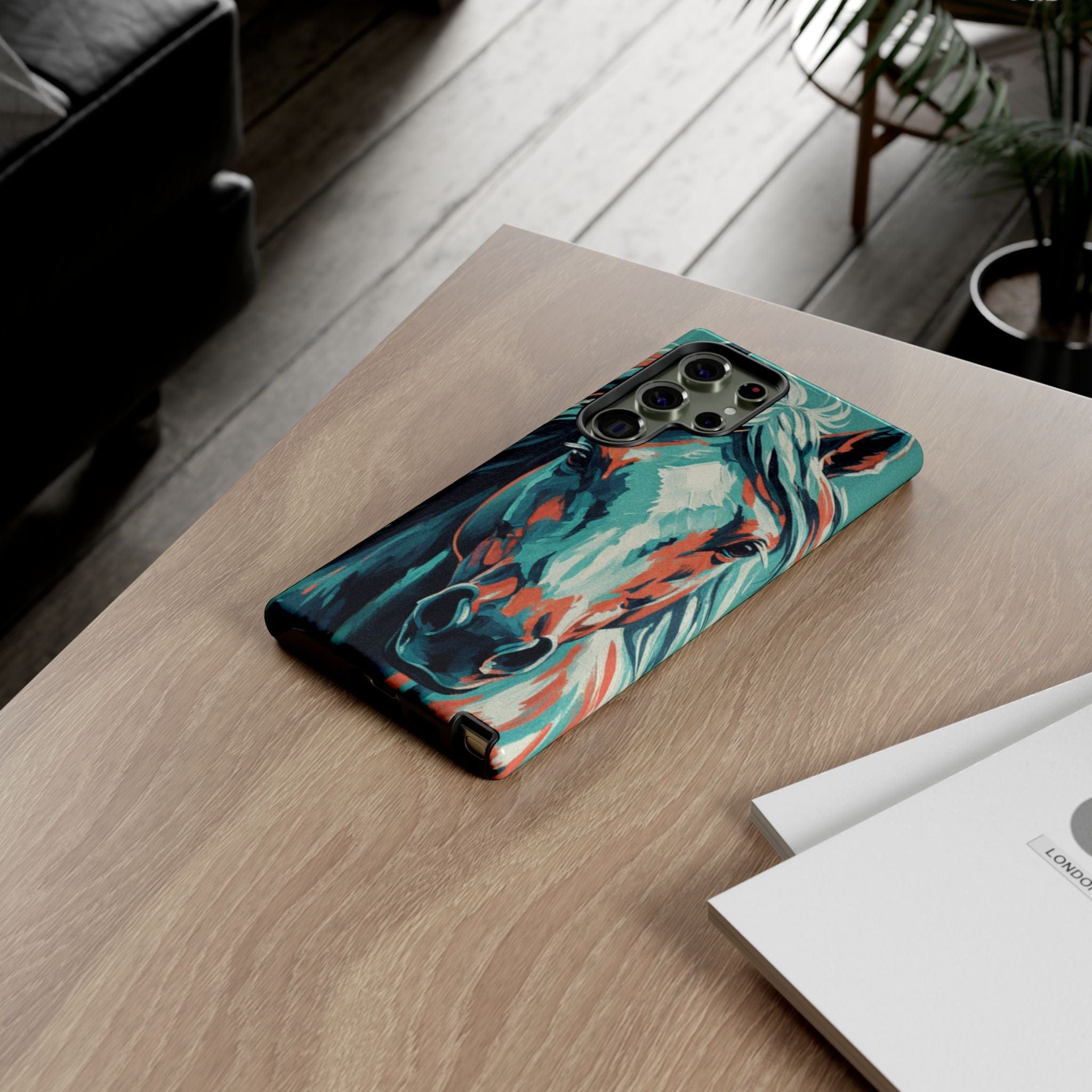 Colorful Horse Head – Turquoise
