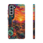 Desert Sunset Bloom Western Phone Case