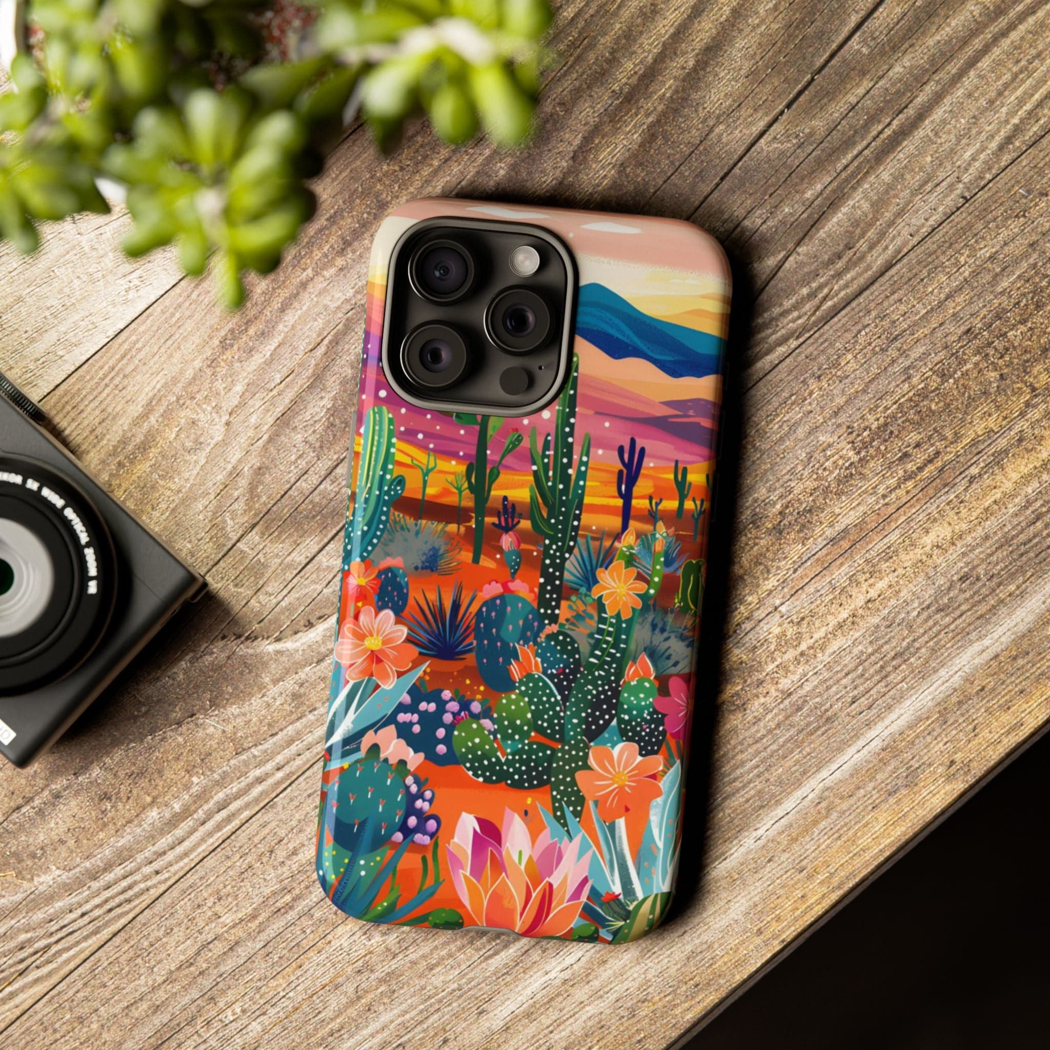 Colorful Cactus Phone Case