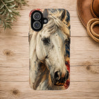 Patriotic White Horse Phone Case