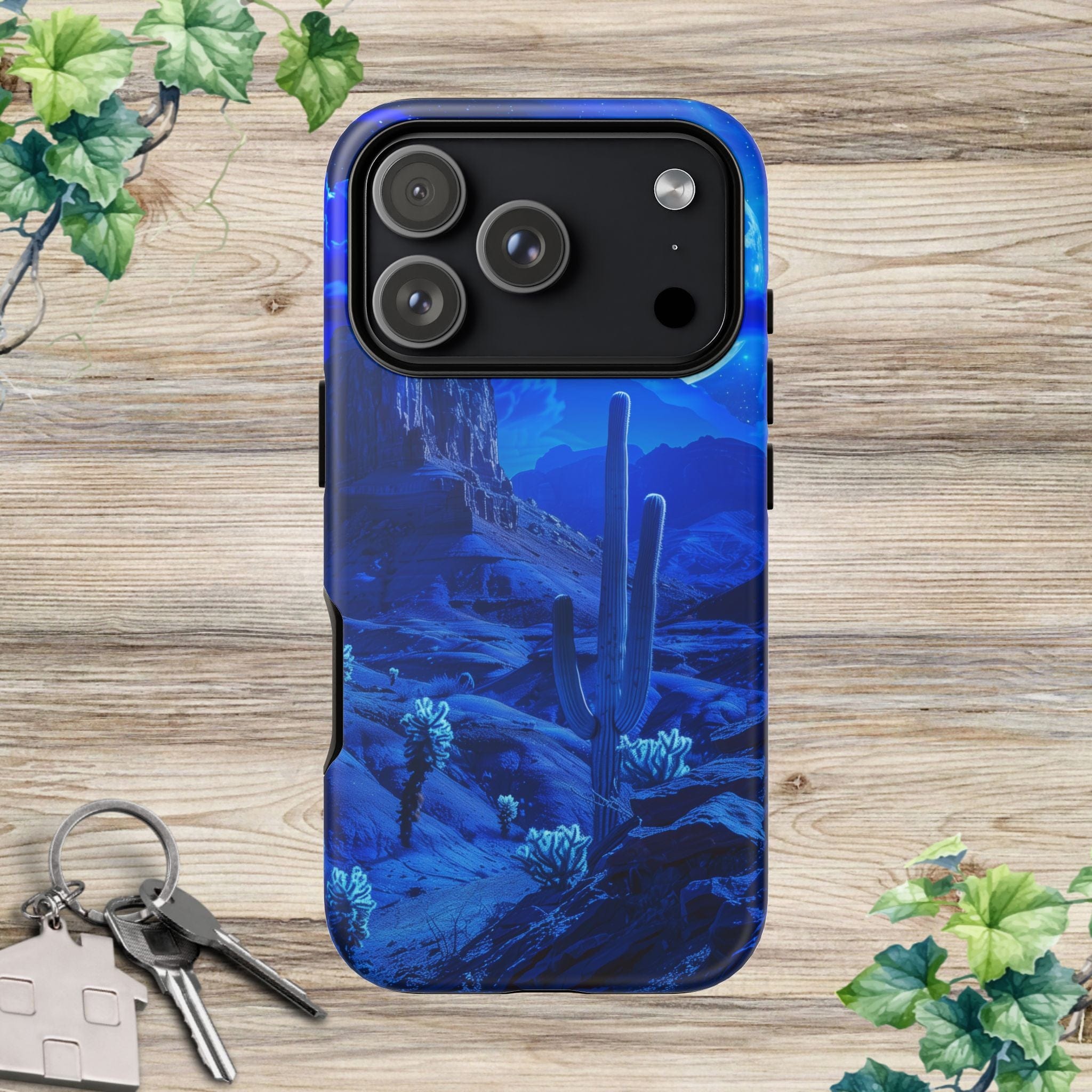 Blue Desert Moon Phone Case