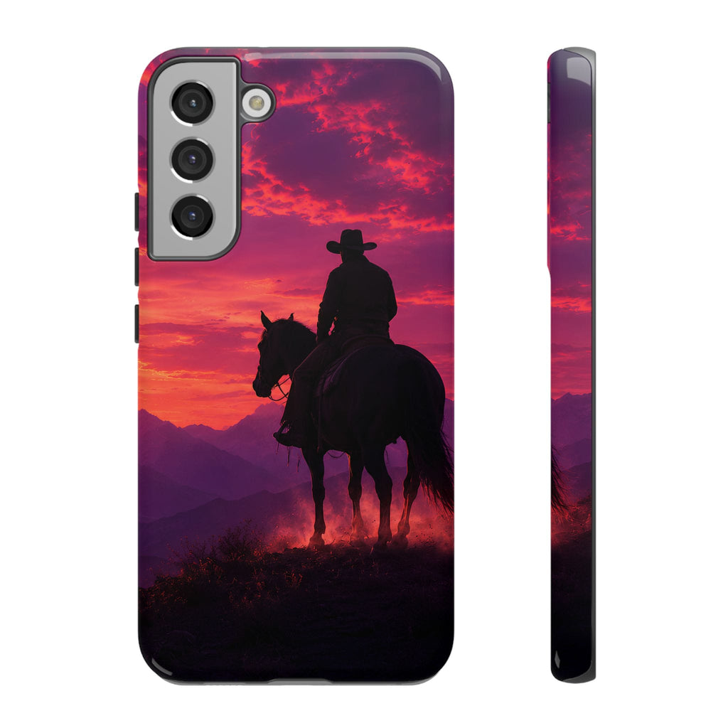 Cowboy Sunset Horseback Phone Case