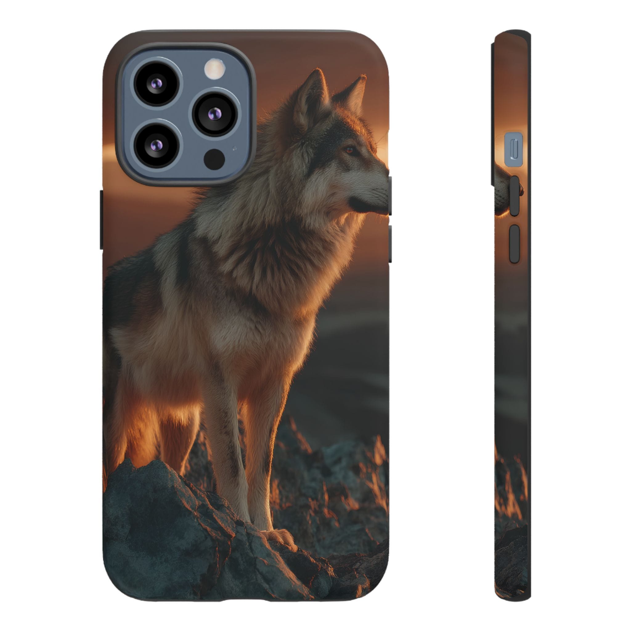Wolf Sunset Phone Case