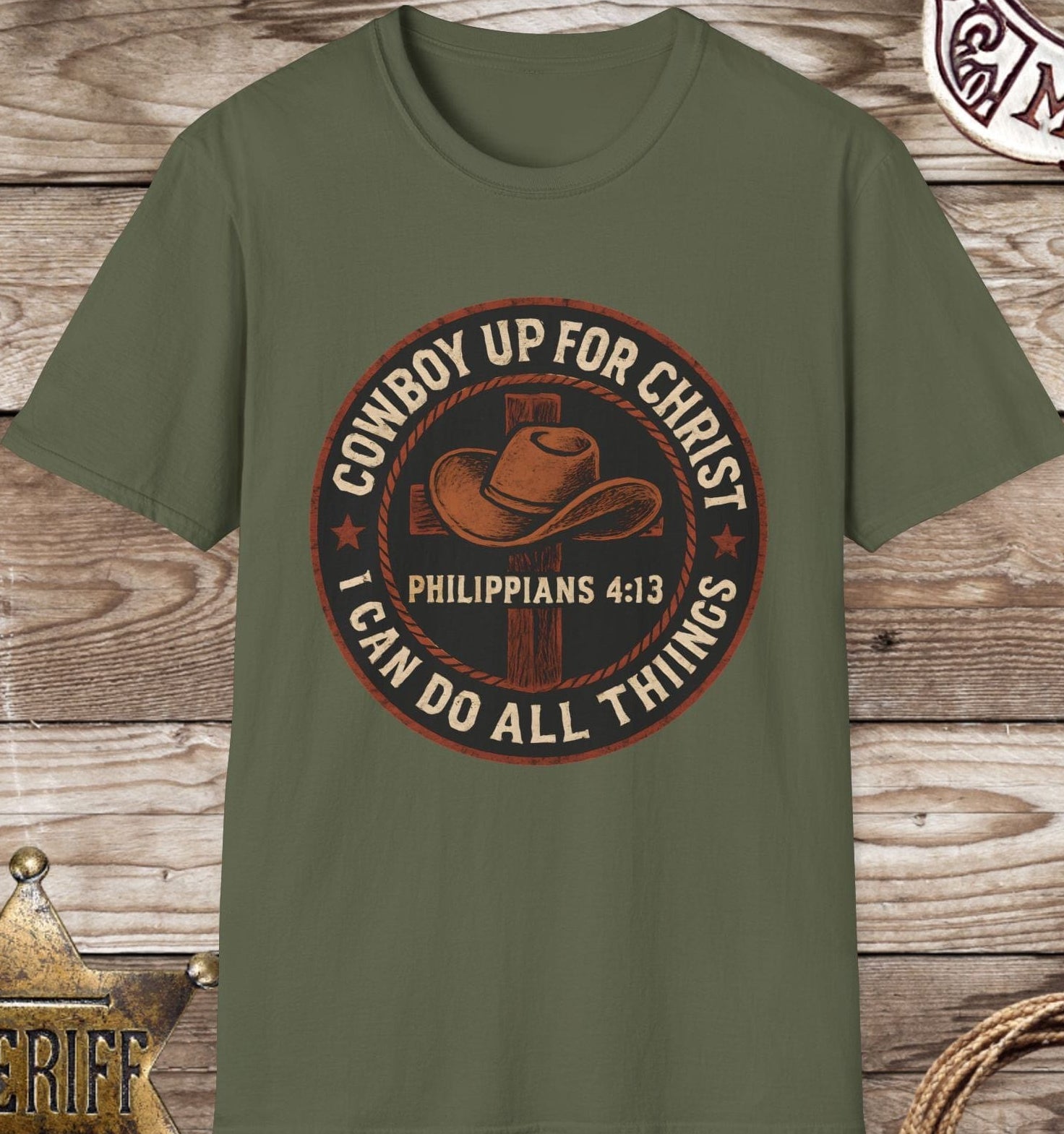 Cowboy Up for Christ T-Shirt
