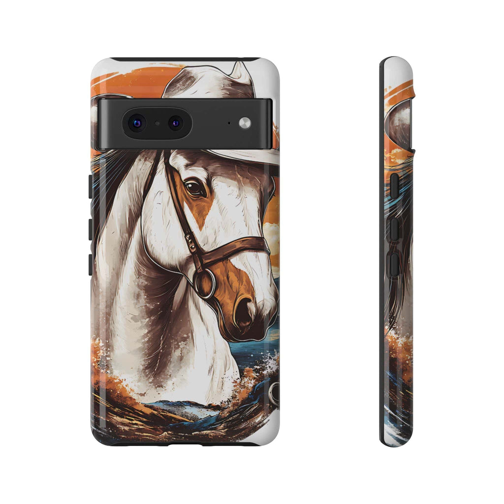 White Hat Horse-Phone Cases
