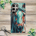 Colorful Horse Head – Turquoise