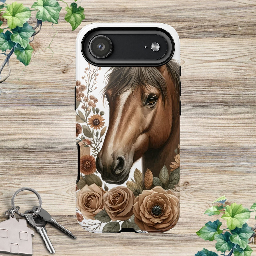 Painted Horse & Roses – Phone Case