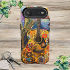 Floral Guitar- Phone Case