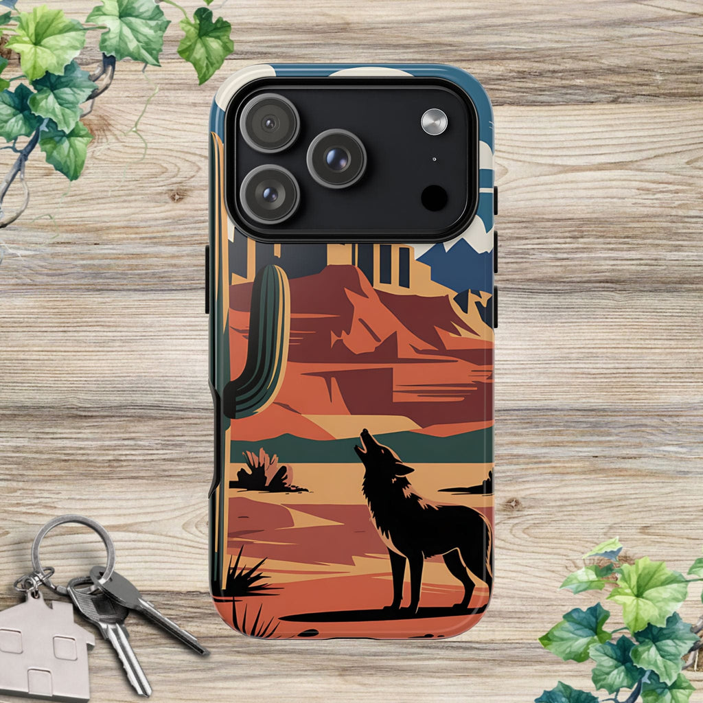 Mountain and Wolf -Phone Case