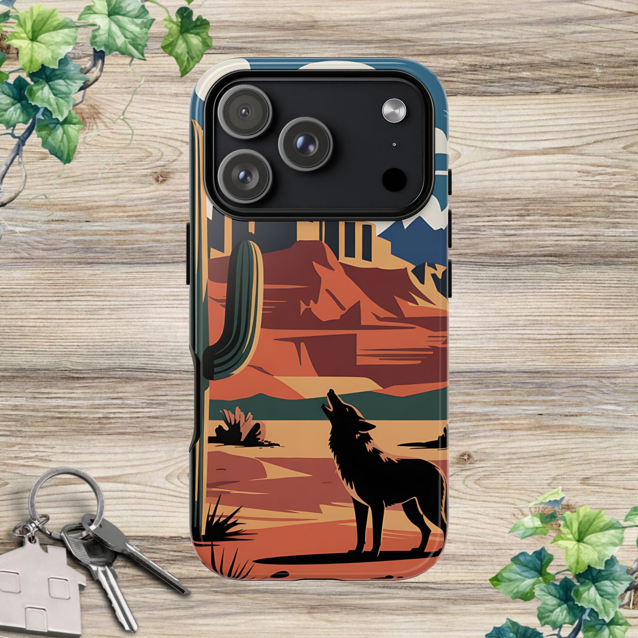 Mountain and Wolf -Phone Case