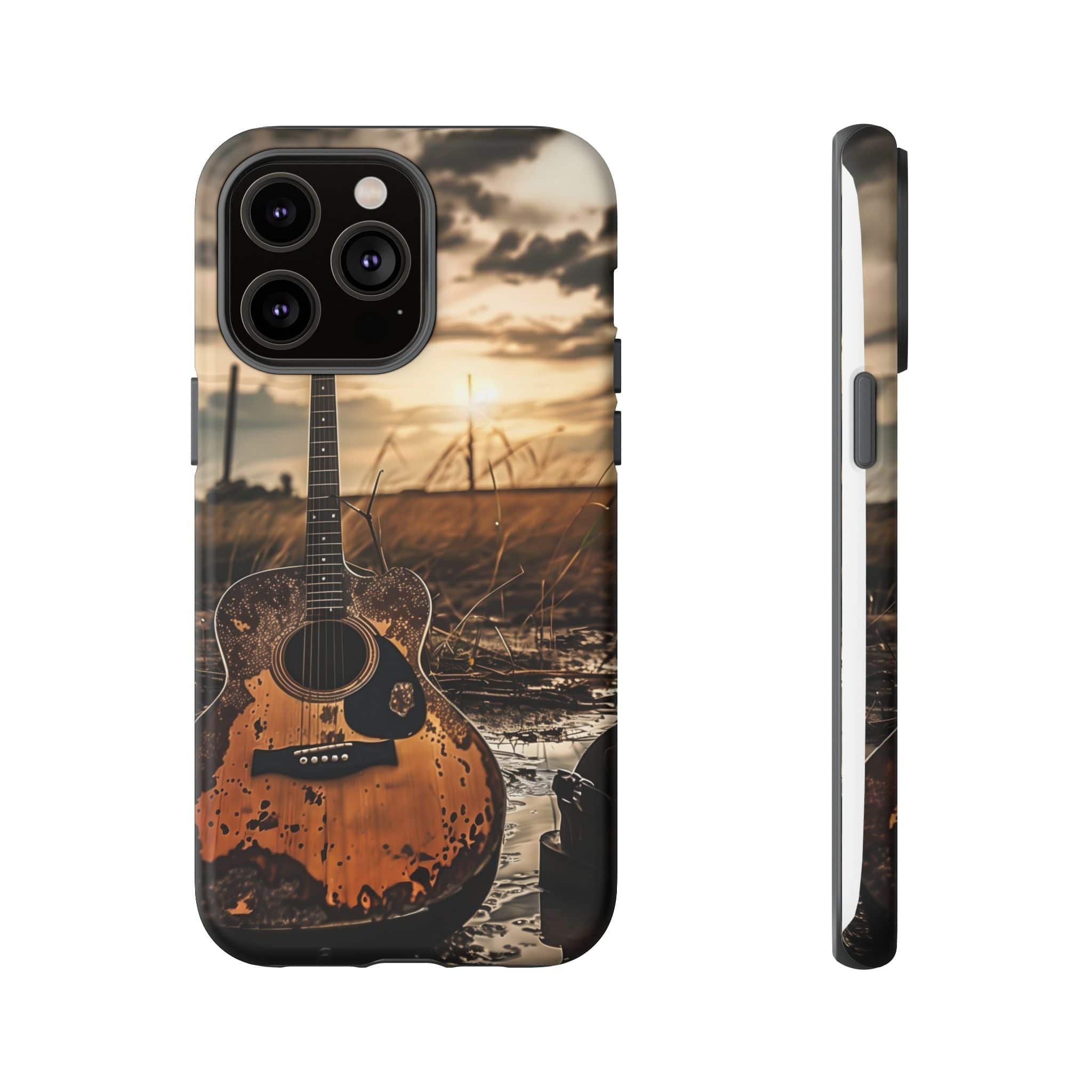 Guitar in a Wet Field -Phone Case