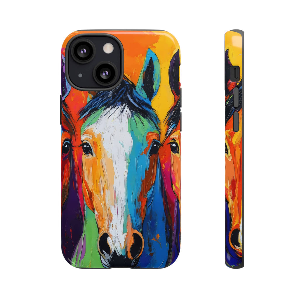 Colorful Horse Head Phone Case