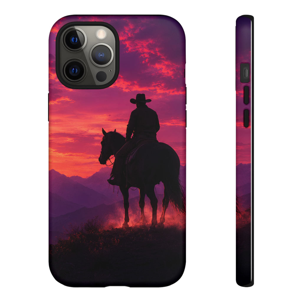 Cowboy Sunset Horseback Phone Case