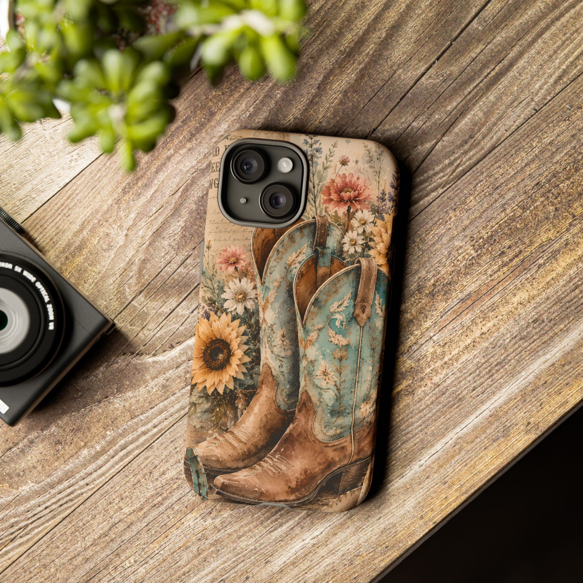 Rustique Sunflower Western iPhone Cover