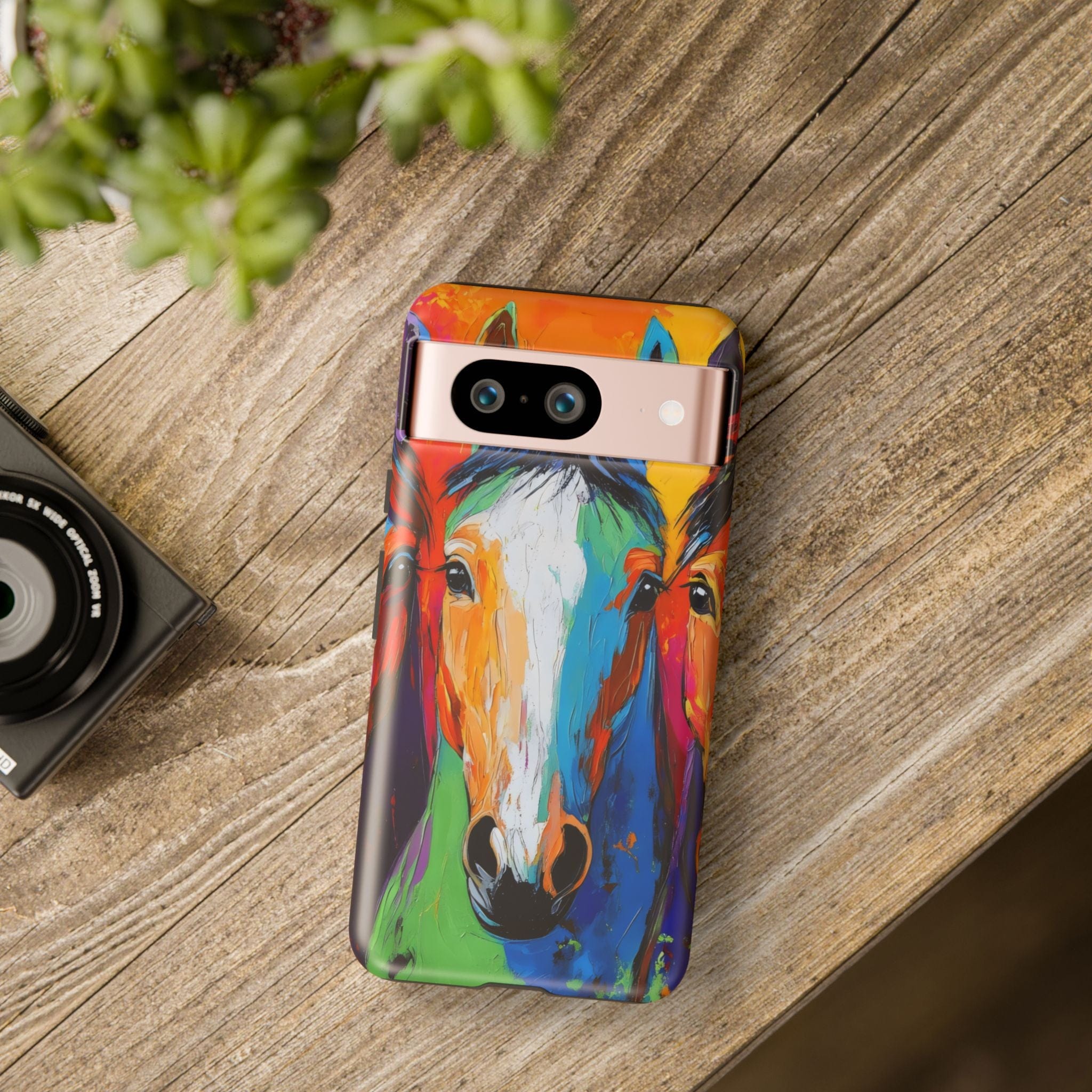 Colorful Horses Head - Phone Case