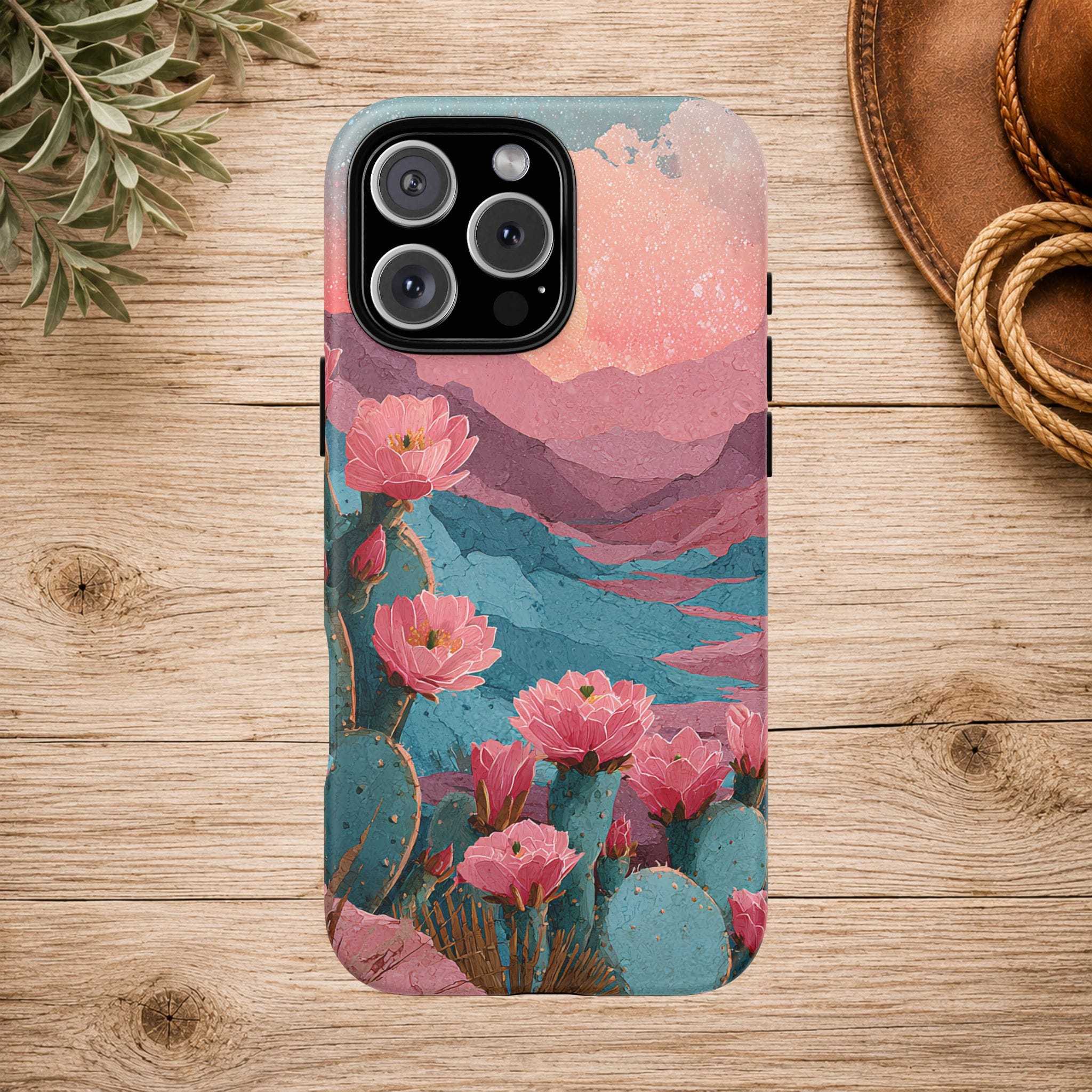 Desert Bloom Sunset Phone Case