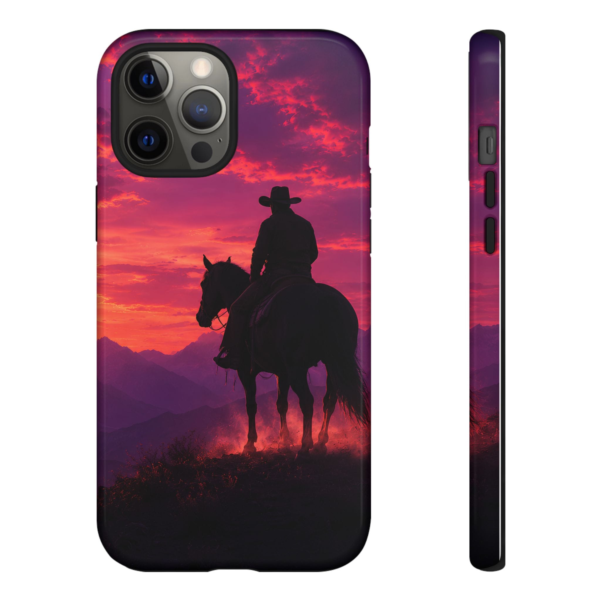 Cowboy Sunset Horseback Phone Case