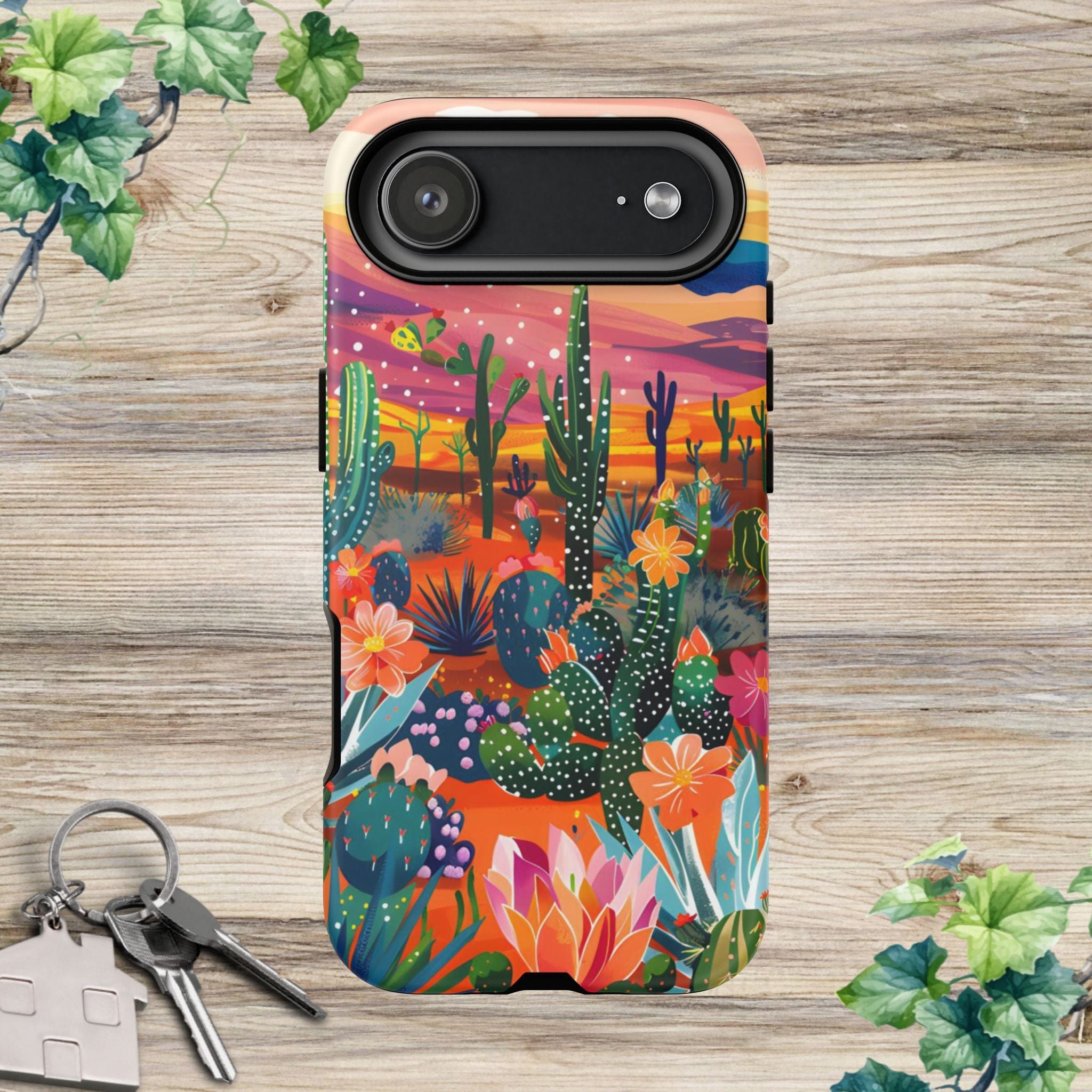 Colorful Cactus Phone Case