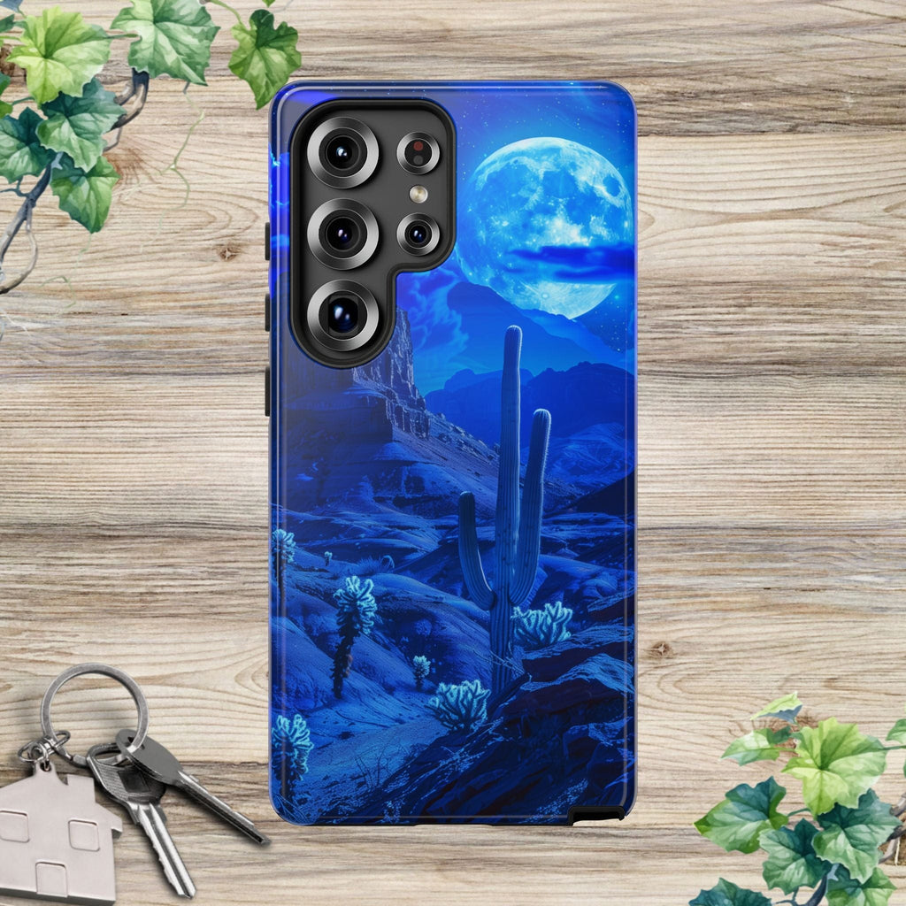 Blue Desert Moon Phone Case