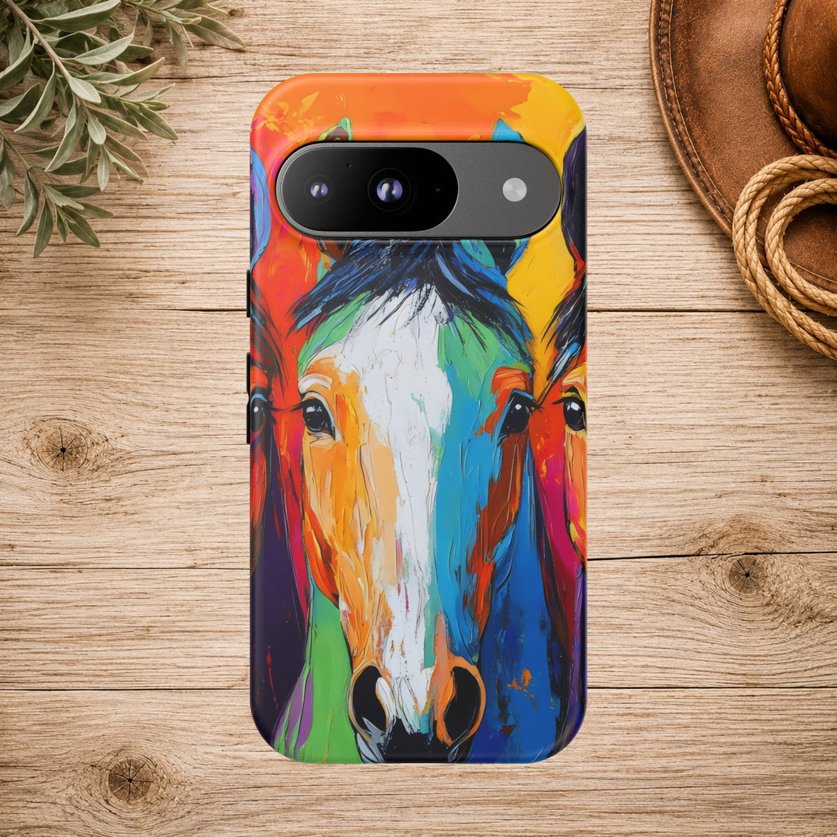 Colorful Horse Head Phone Case