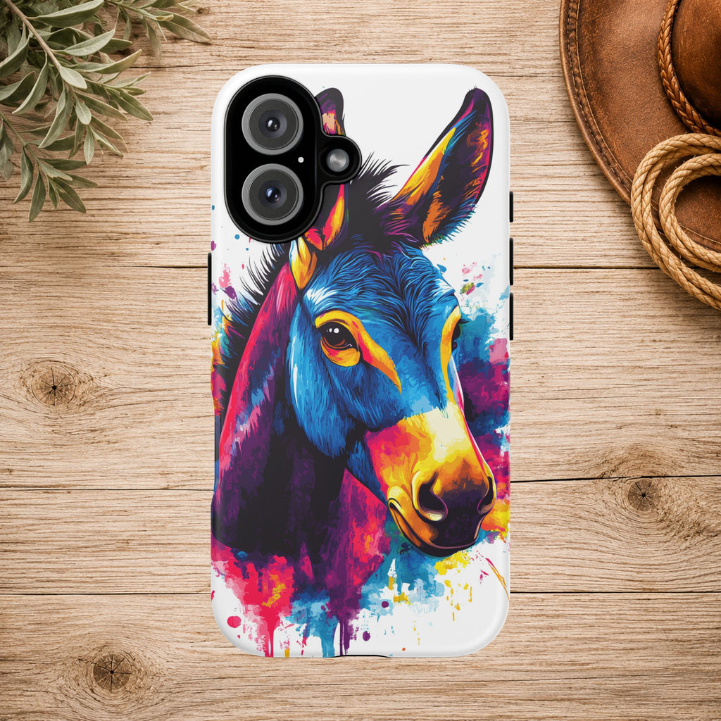 Color Splash Donkey Phone Case