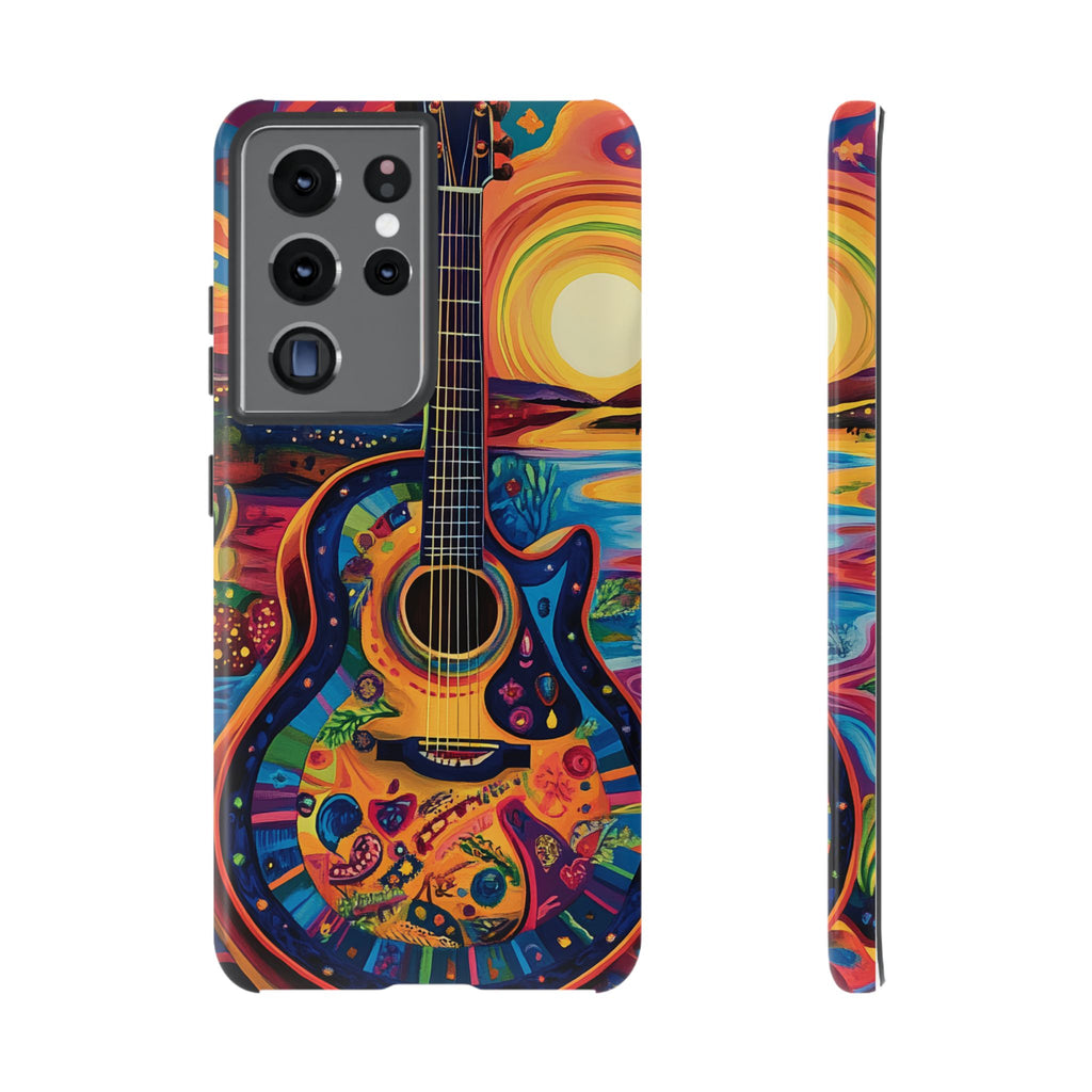 Psychedelic Sunset Guitar Phone Case