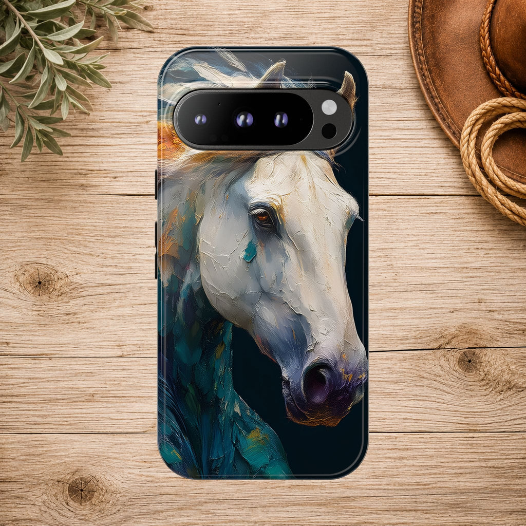 White Horse Art Phone Case