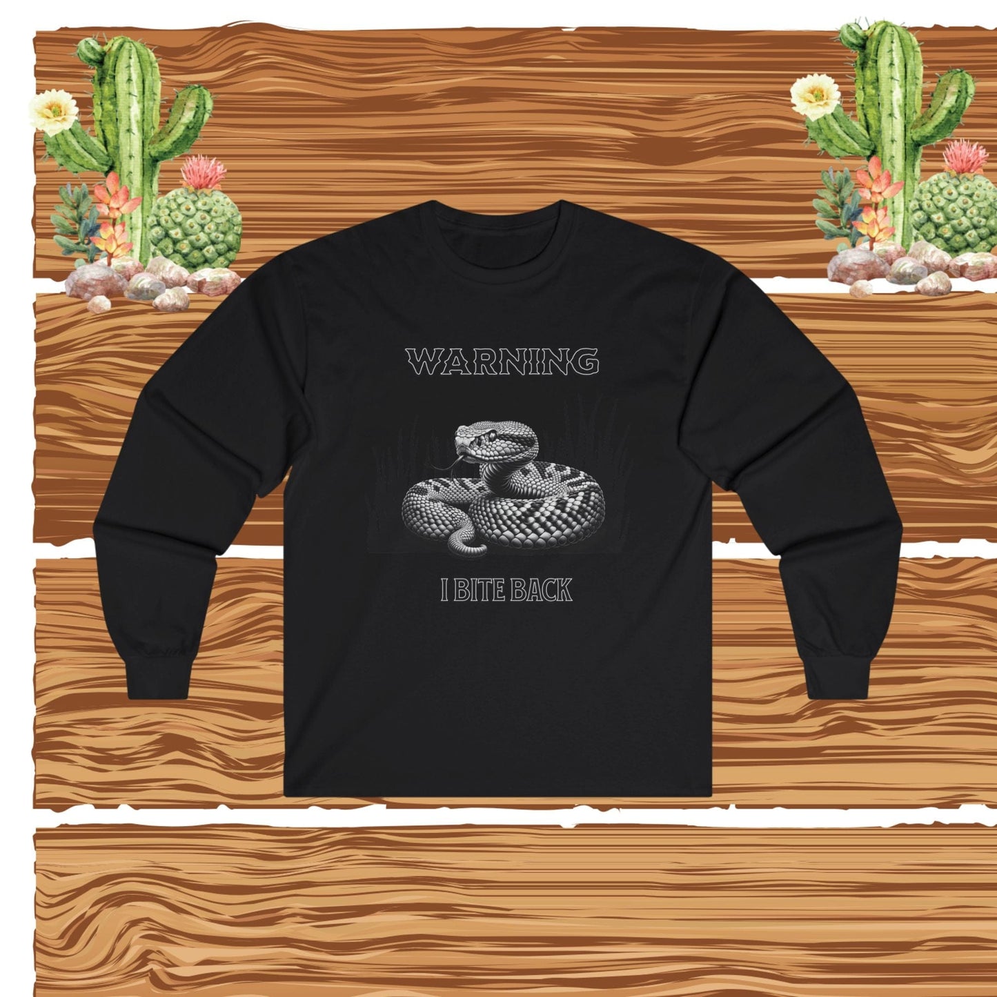 Unisex Ultra Cotton Long Sleeve Rattlesnake