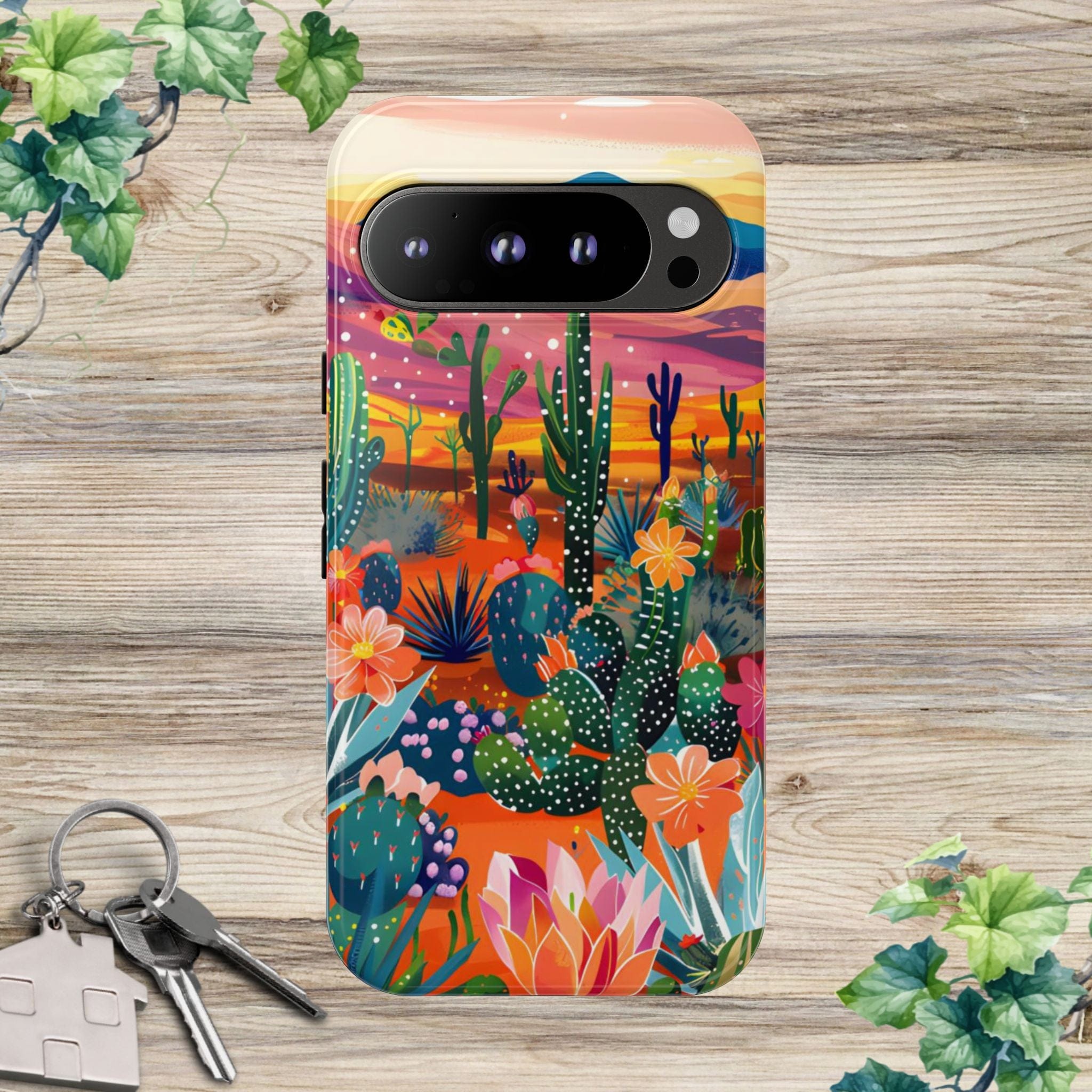 Colorful Cactus Phone Case