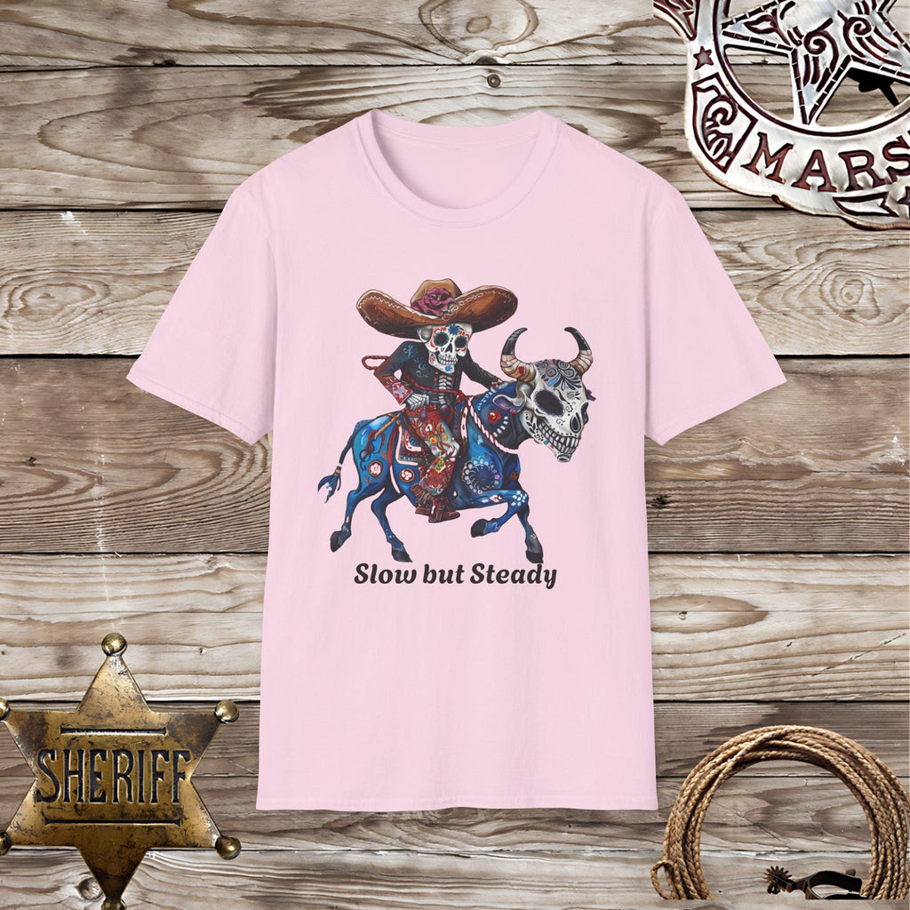 Skeleton Riding a Bull-T-Shirt
