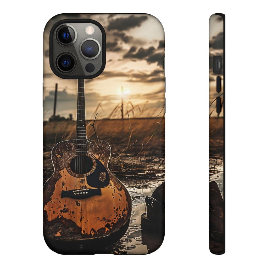 Guitar in a Wet Field -Phone Case