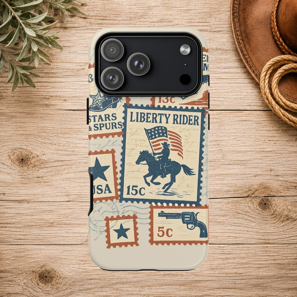 Liberty Rider Vintage Western Patriotic Phone Case