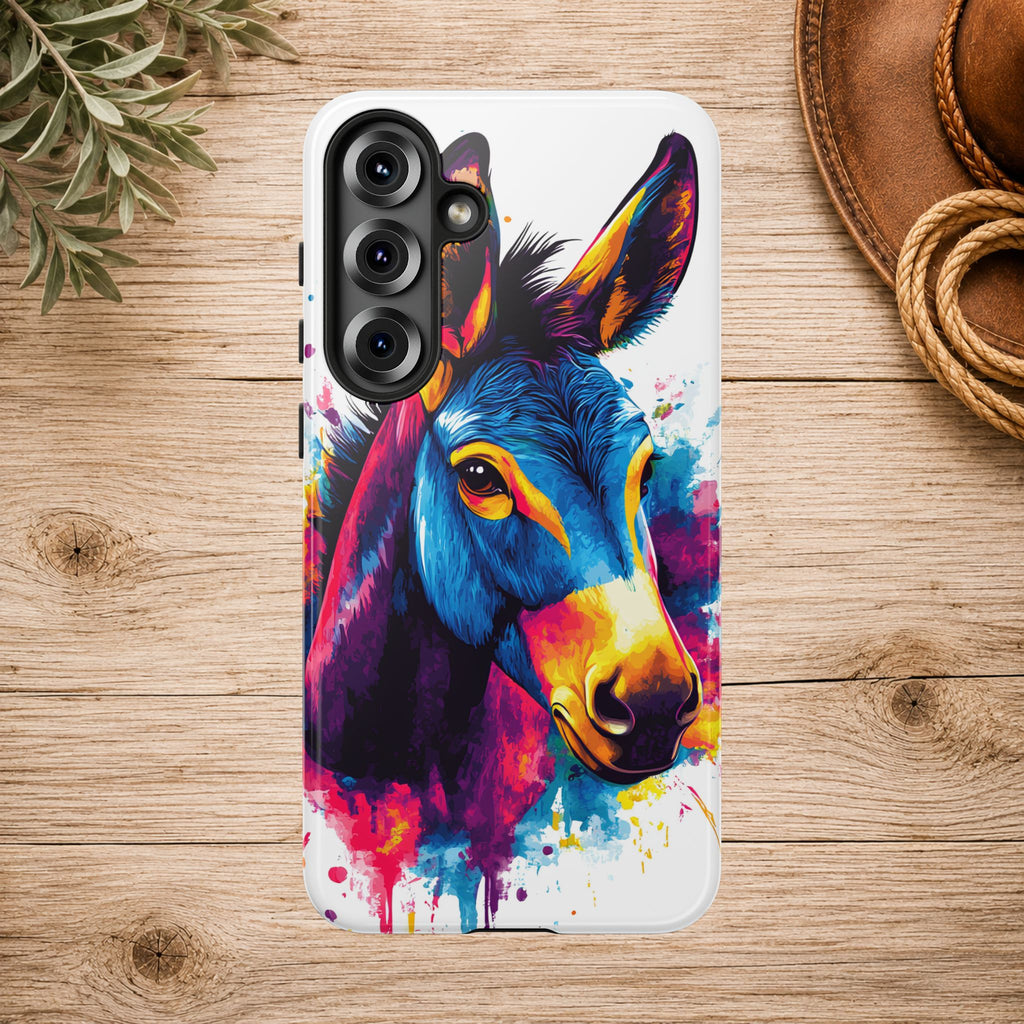 Color Splash Donkey Phone Case