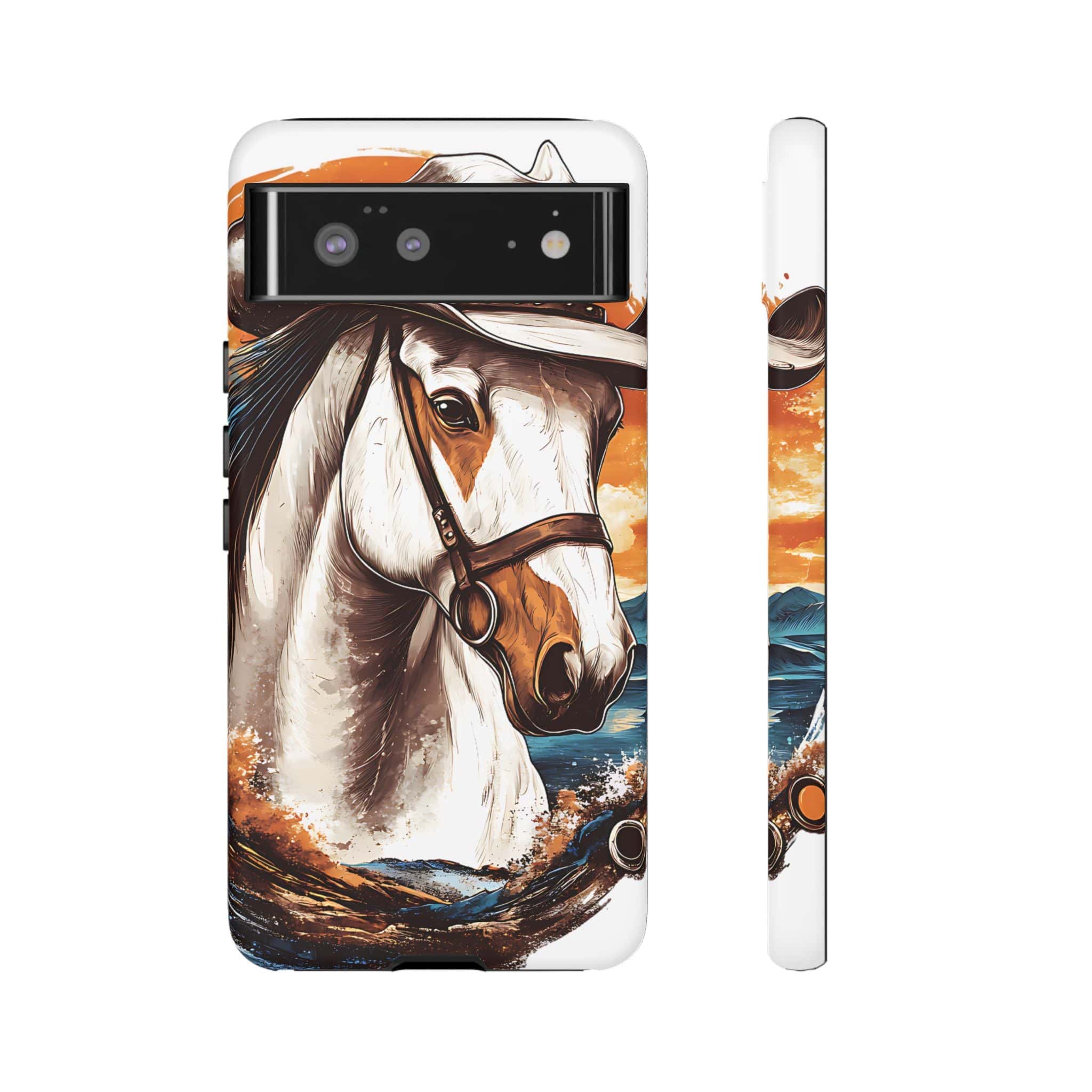 White Hat Horse-Phone Cases