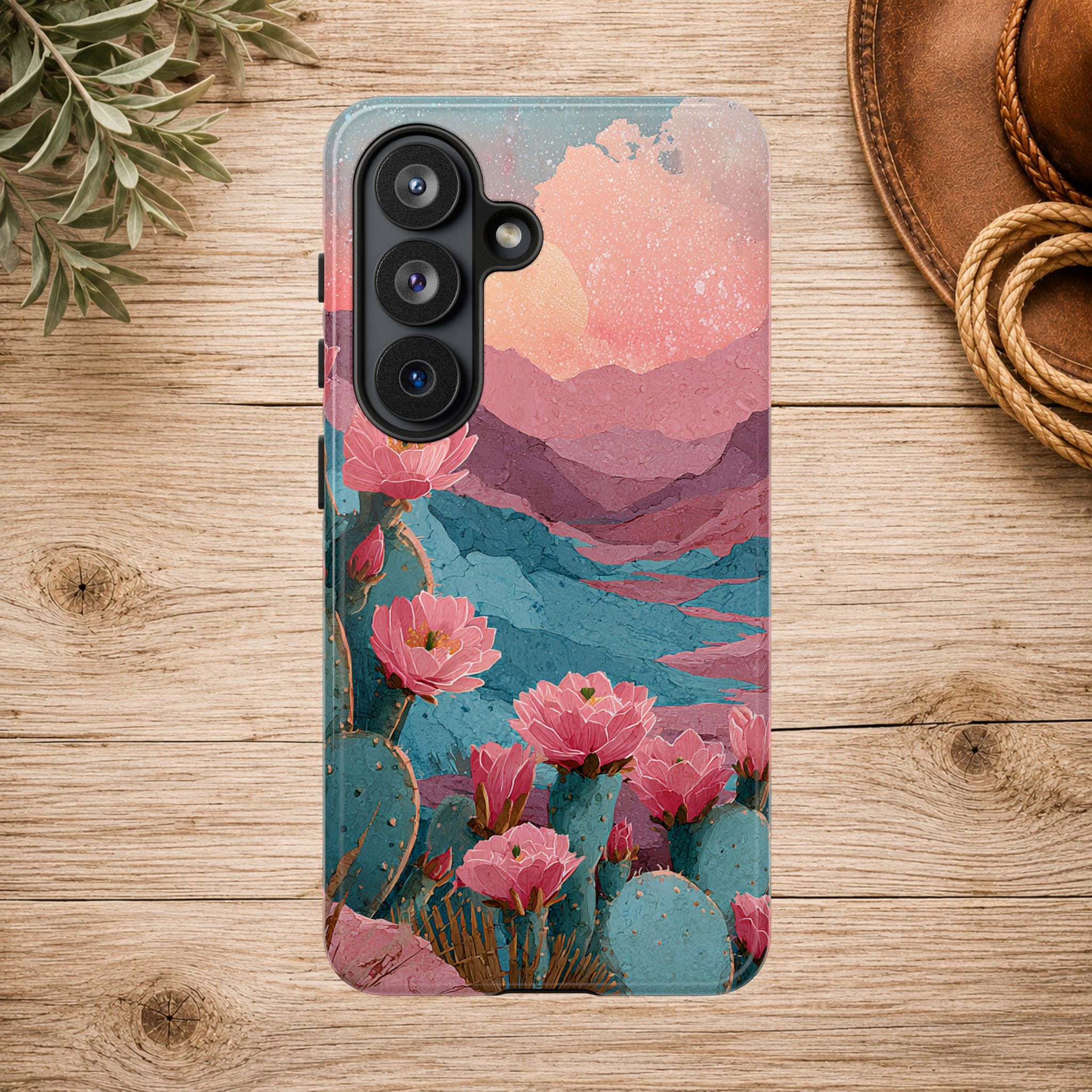 Desert Bloom Sunset Phone Case
