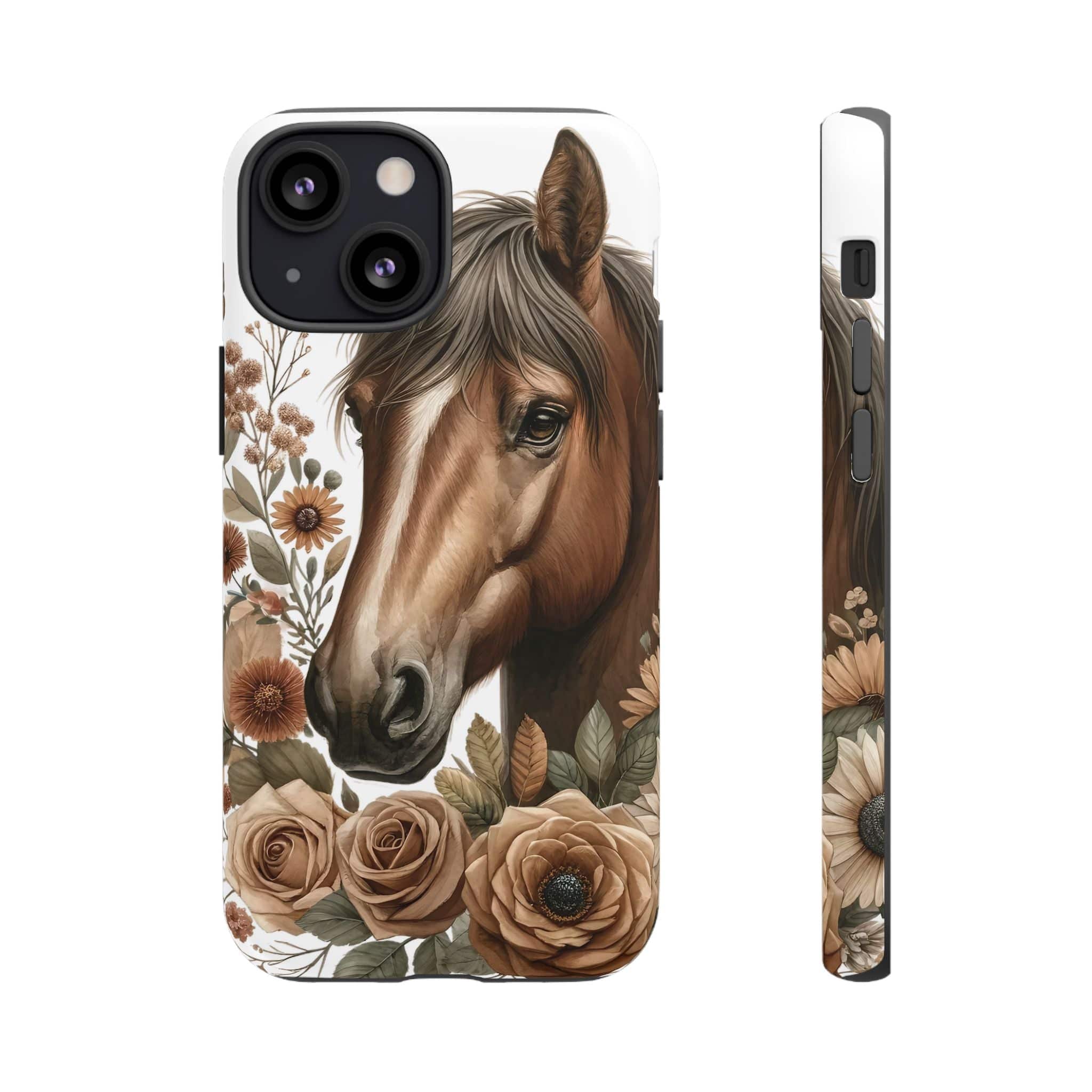 Painted Horse & Roses – Phone Case