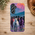 Wild Horses Sunset Mountain Phone Case