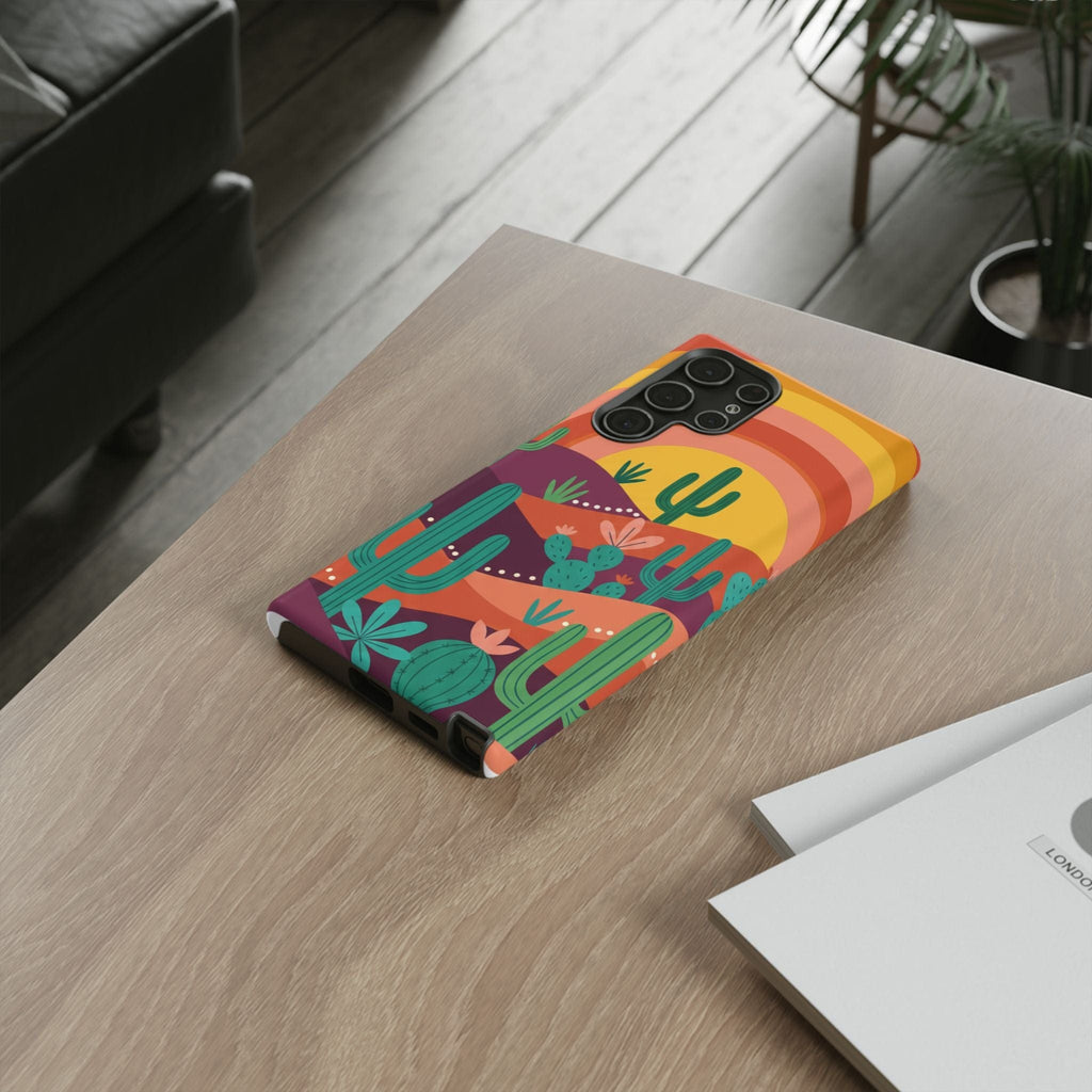 Desert Sunset Cactus Phone Case
