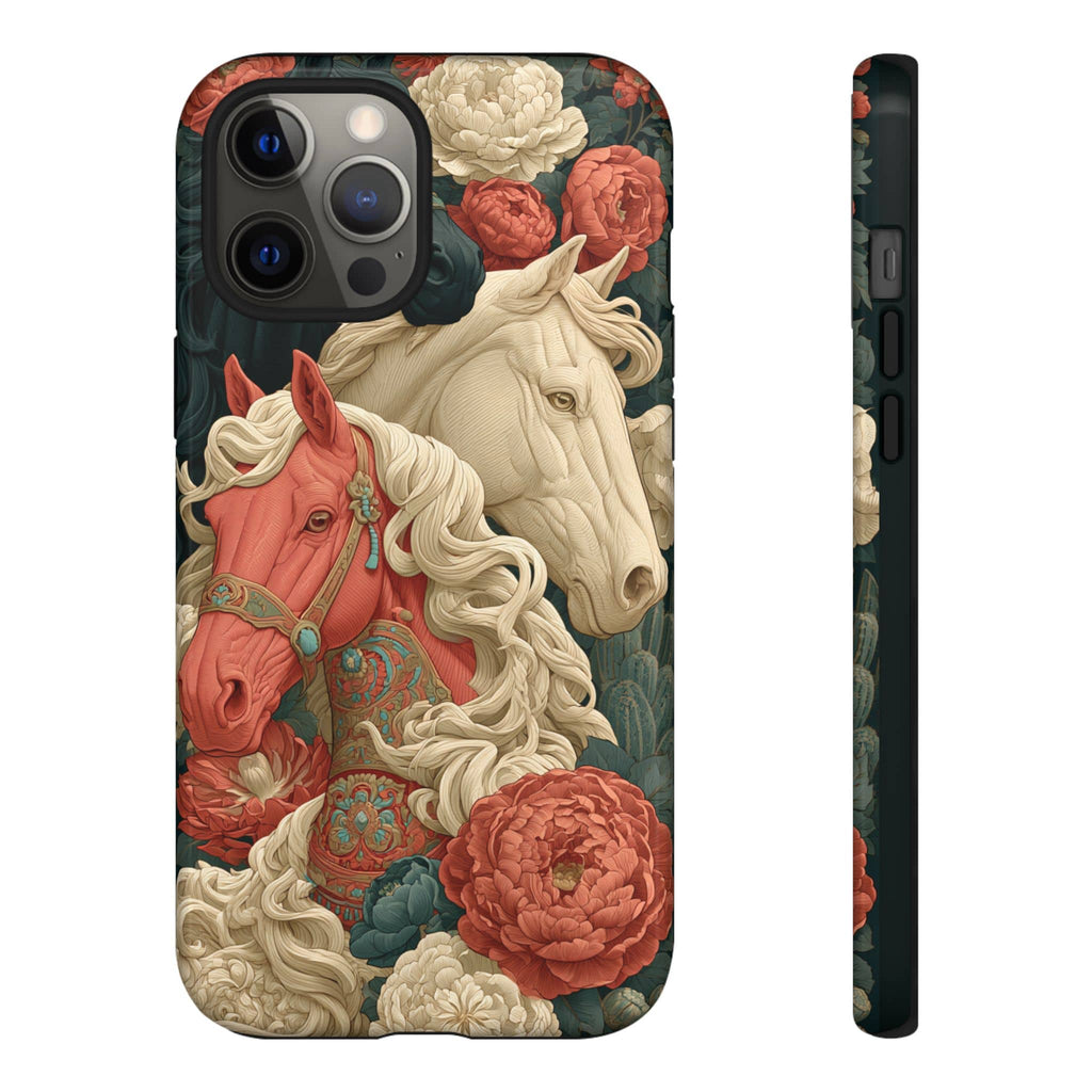 Floral Western Horses Phone Case