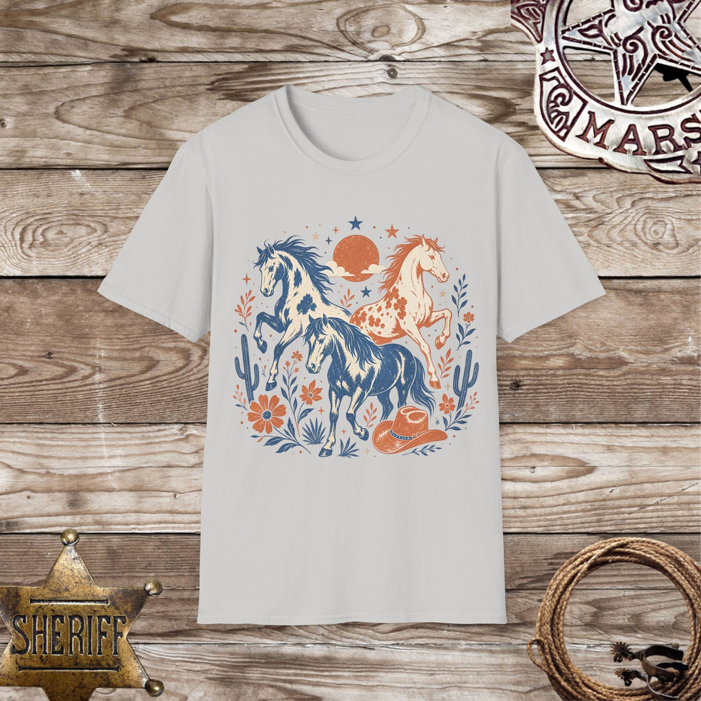 Wild Spirit Western Horses T-Shirt