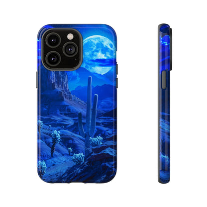 Blue Desert Moon Phone Case