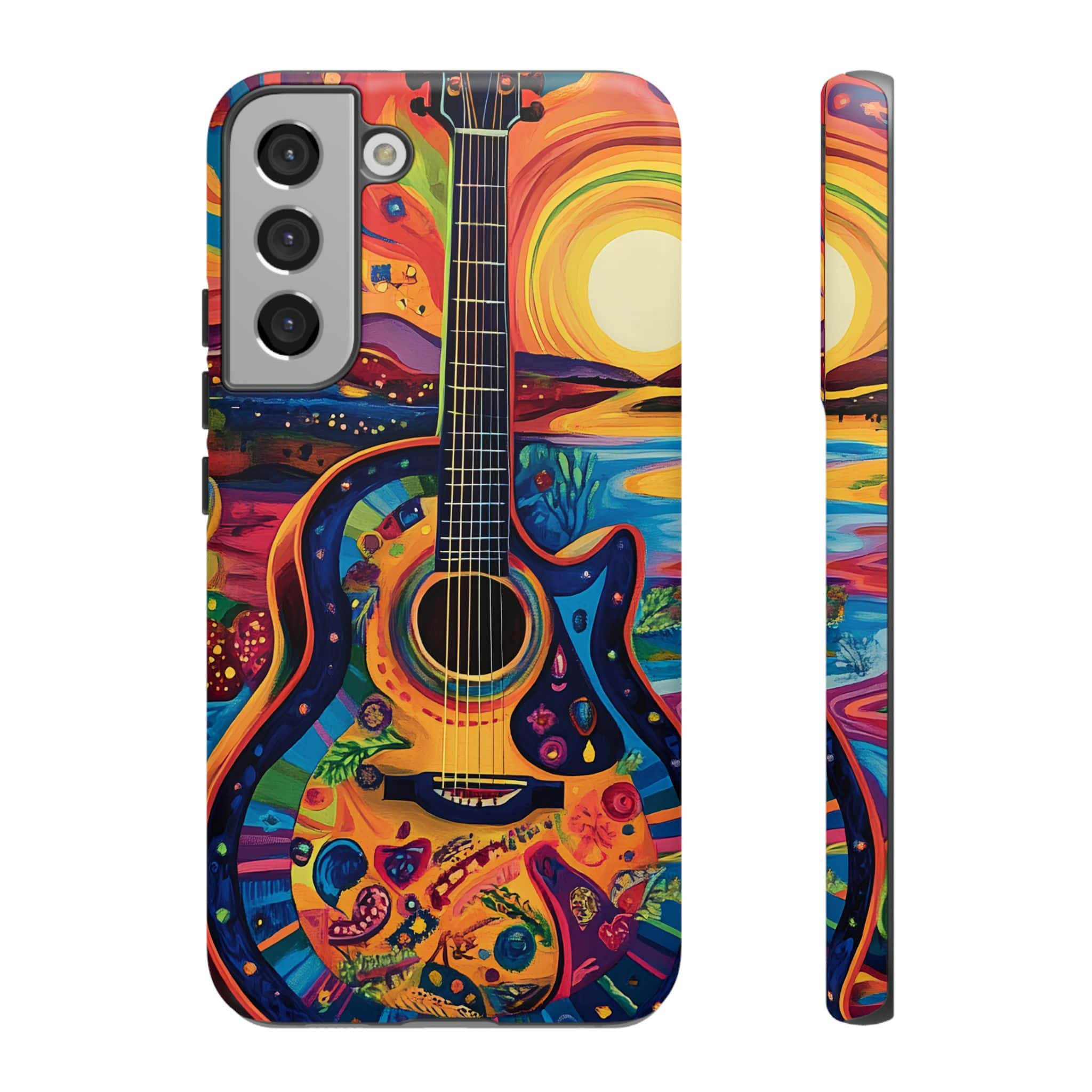 Psychedelic Sunset Guitar Phone Case