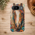 Boho Wildflower Horse Phone Case
