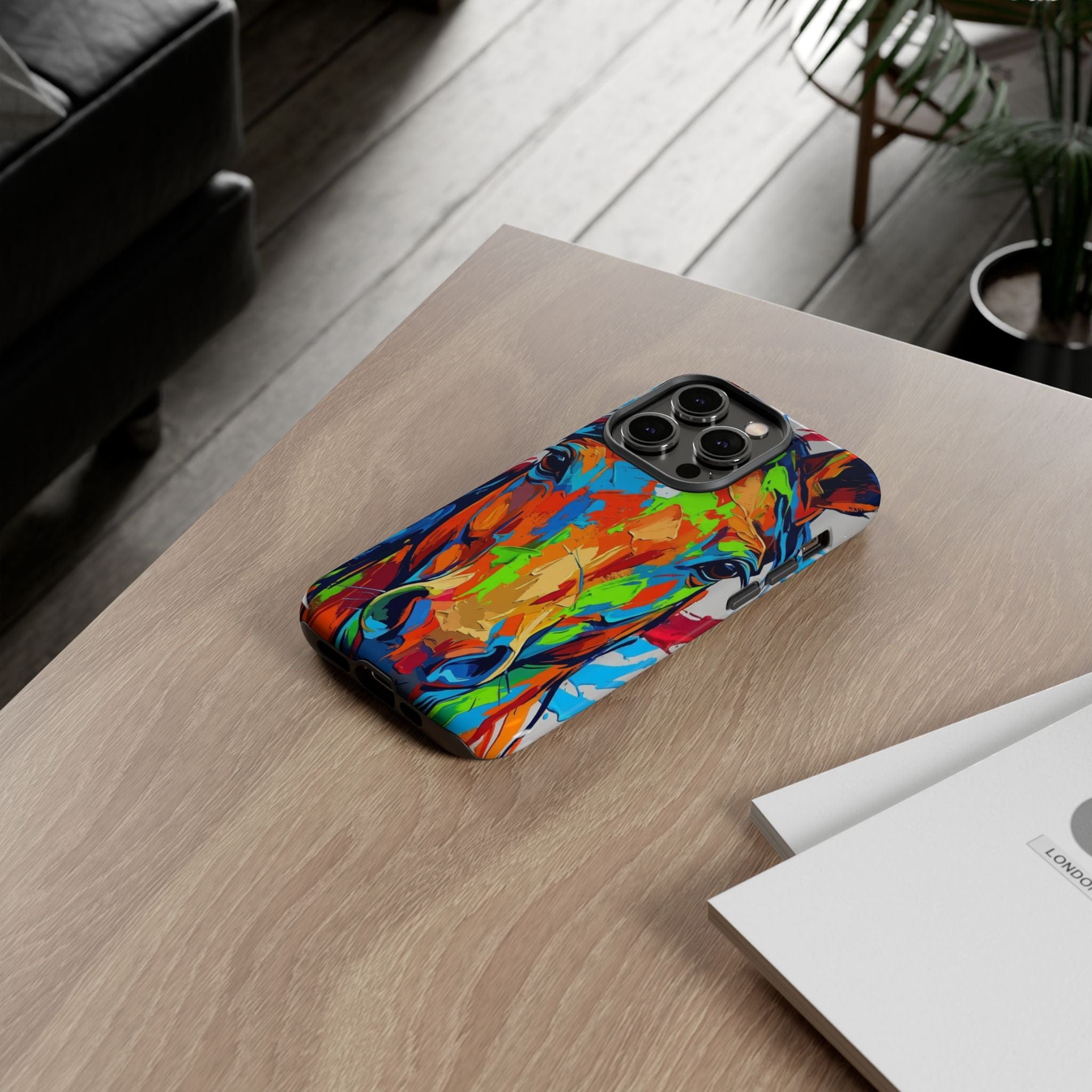 Colorful Abstract Horse Phone Case