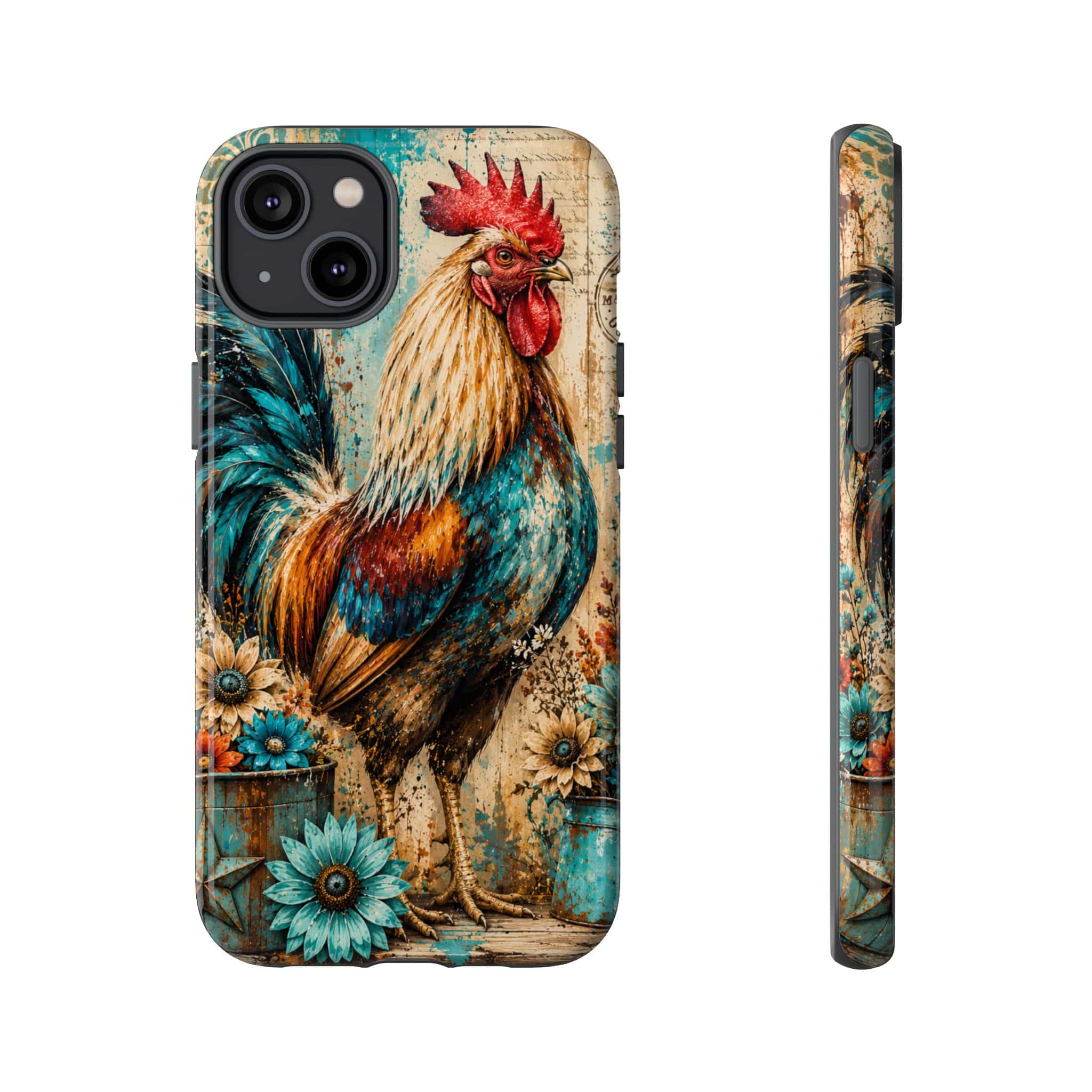 Rustic Farmhouse Rooster Phone Case