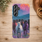 Wild Horses Sunset Mountain Phone Case