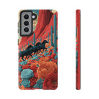Desert Wild Horses Floral Phone Case