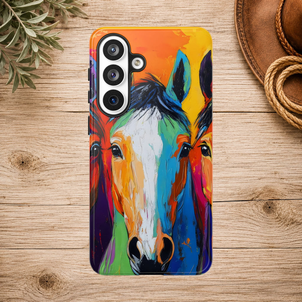 Colorful Horse Head Phone Case